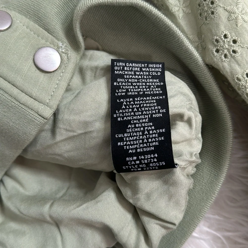 7 FOR ALL MANKIND SAGE GREEN LIGHTWEIGHT JACKET